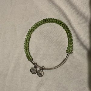 Alex and Ani Green crystal  Expandable Bracelet